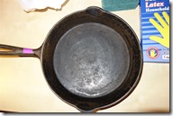 My first cast iron skillet - reconditioning